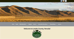 Desktop Screenshot of landercountytourism.com