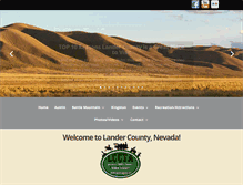 Tablet Screenshot of landercountytourism.com